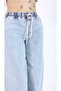 Plus Size Extra Wide Leg Denim Pants - 3