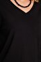 Women's Slim Fit Slim Fit Viscose Fabric V Neck Black Blouse - 3