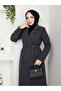 Belted Lined Melton Coat Rc3112 - 6