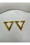 Special Series Triangle Gold Earrings - 2