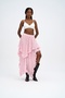 Mireya Asymmetrical Pink Lace Skirt - 6