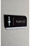 Women's Toilet Direction Sign Bitter Plexi Self-Adhesive 10X20Cm - 2
