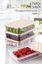 4 Pieces of 1200 Ml. Freshbox Storage Container Set - Microwave and Dishwasher Compatible