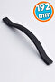 Furniture Handle Striped Model Durable Long Lasting Modern Design Black Striped Metal 192 mm
