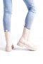 Women's Beige Long Elastic Thick Sole Waterproof Boots Nk0282 - 4