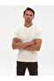 Ecru Slim Fit Crew Neck Knitwear Sweater 50315689-Vr019 - 3
