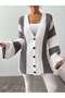Knitwear Striped Oversize Cardigan - 2
