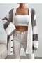 Knitwear Striped Oversize Cardigan - 6