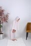 Two-Piece Floral Print Girls' Prayer Dress with Built-In Headscarf - Assorted Colors Will Be Sent - 8