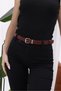 Gold İtal Buckle Women's Belt, Trouser Belt, Jacket Belt, Shirt Belt.