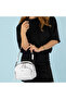 Mega Polo White 4-Compartment Lined Medium Shoulder Bag