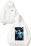Prison Break 8 Design Back Printed White Hooded Sweatshirt