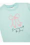 Short Sleeve Crew Neck Cotton Bow Print T-Shirt - 3