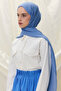 Paris Silk Shawl - Steel Blue - 5