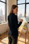 Women's Black Finger Detailed Flexible Long Sleeve Bodysuit - 7