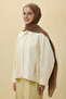 Paris Silk Shawl - Light Brown - 5