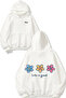 Life Is Good Design Back Printed White Hooded Sweatshirt