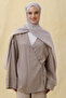 Paris Silk Shawl - Light Mink - 6