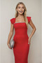 Women's Stone Detail Atlas Fabric Long Length Wedding Engagement Promise Invitation Dress