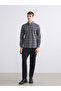 Gray Regular Fit Long Sleeve Plaid Men's Lumberjack Shirt - 2
