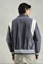 Gray Velvet College Jacket - 3