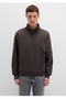 Loose Fit Basic Sweatshirt with Zipper. - 4