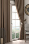 Taupe Light-Blocking Sun Visor Curtain, Heat and Light Impermeable Blackout Sun Visor, Unpleated (Single Panel Drapery Curtain) - 3