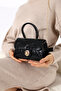 Black Women's Chain Strap Small Bag - Crossbody Shoulder Bag and Handbag - 2