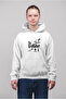The Grillfather Printed Cotton Long Sleeve Ribbed 3 Thread Hooded Sweatshirt
