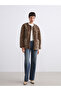 Vision Brown Crew Neck Double-Sided Women's Coat - 2