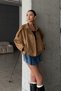 Oversize Women's Bomber Vision Suede Leather Jacket - 2