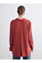 قميص نسائي بني مقاس كبير - 4