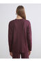 Lcwaikiki Classic Plum Crew Neck Silvery Women's Knitwear Sweater - 5
