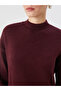 Half Turtleneck Women's Knitwear Dress - 3