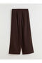 Loose Fit Wide Leg Women's Pleated Pants - 6