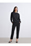 Esvab • Modern & Distinctive Zero Roba Collar Glittery Women's Knitwear Sweater - 5