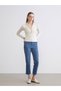 Two Mt Shop Quality Lcw Everyday Ecru Camisole Plain Super Skinny & Extra Slim Long Sleeve Women's T-Shirt - 2