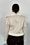 Women's Suede Coat Short Fur Lined Double Breasted Zipper Pocket Jacket - 8