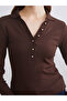 Polo Neck Modal Blend Women's T-Shirt - 3