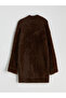 Alita City Lcw Modest Beige Plush Plain Women's Cardigan with a Difference - 6