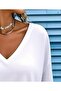Women's Long Sleeve V-Neck Viscose Modal Blouse - 2