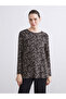 Peak New Season Crew Neck Patterned Blouse