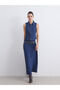 Modal Blend A-Line Skirt with Zipper at Waist