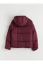 Hooded Women's Puffer Coat - 8