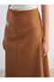 Vizyon New Season Belted Suede Skirt - 4