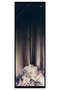Crepe Shawl with Degraded and Flower Pattern Navy Blue - Powder Colored 70X190 Non-Wrinkle Shawl Italian Stitched - 3