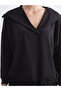 Natuverablack Polo Neck Lace-Up Blouse - 3