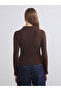 Polo Neck Modal Blend Women's T-Shirt - 4