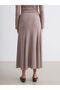 Vizyon New Season Elastic Waist Textured Pleated Skirt - 4