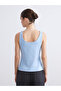 Lcw Vision Blue U-Neck Women's Knitwear Vest - 4